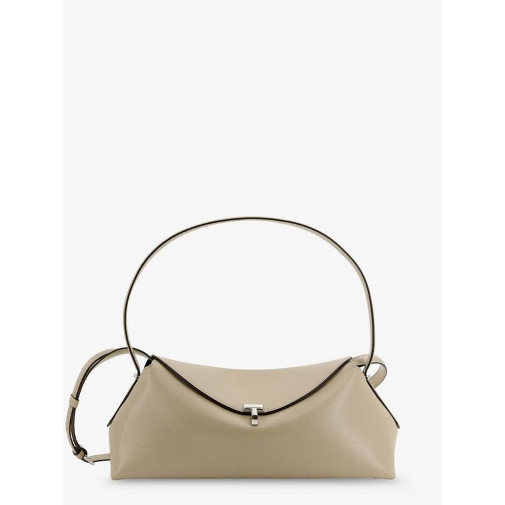 Toteme Women T-Lock Hammered Leather Crossbody Bag